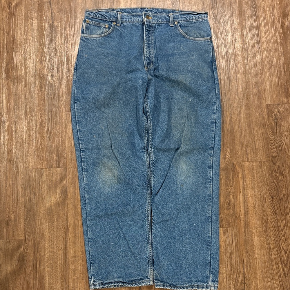 Vintage Carhartt Mens 38 x 32 flannel lined relaxed jeans